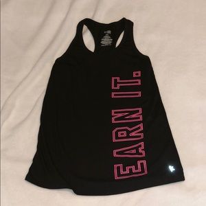 Black workout tank
